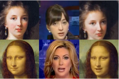 博物馆展馆AI换脸古人照片讲话AI模拟人脸deepface展示软件